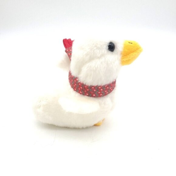 Aflac Insurance Duck White 6 Inch Plush Stuffed Animal Toy Gift Works Scarf Talk - Picture 5 of 5